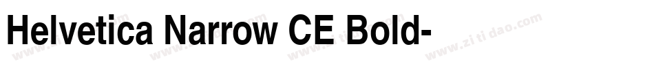 Helvetica Narrow CE Bold字体转换